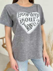 Футболка ISSA Plus модель WN20-619_темно_серый Фото