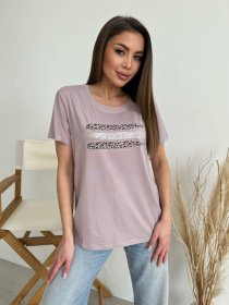 Футболка ISSA Plus модель WN20-620_темно_бежевый Фото