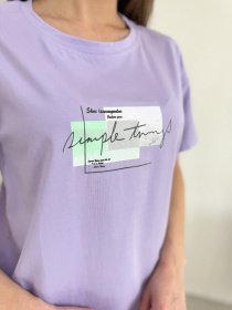 Футболка ISSA Plus модель WN20-621_сиреневый Фото