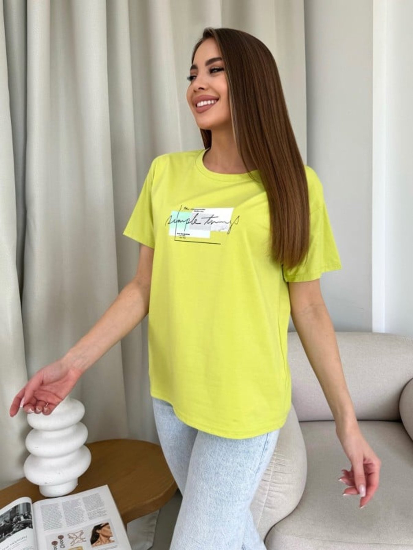 Футболка ISSA Plus модель WN20-621_салатовый Фото