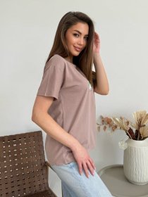 Футболки и поло ISSA Plus модель WN20-621_темно_бежевый Фото