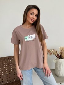 Футболки и поло ISSA Plus модель WN20-621_темно_бежевый Фото