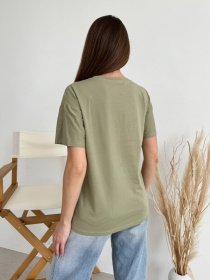 Футболка ISSA Plus модель WN20-621_хаки Фото