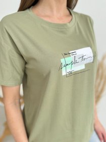 Футболка ISSA Plus модель WN20-621_хаки Фото