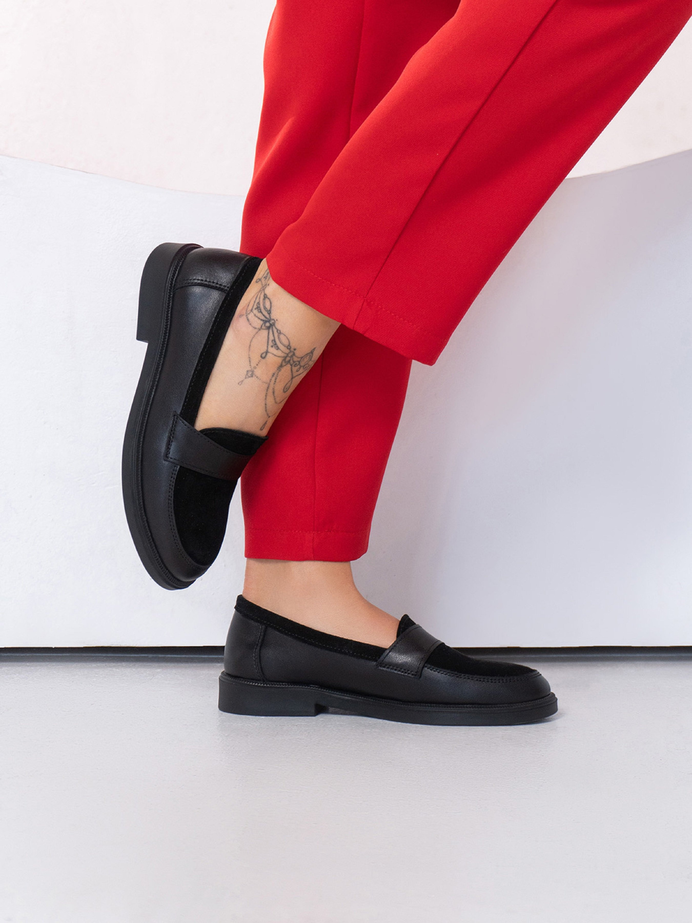 Лоферы ISSA Plus модель OB2-453_черный Фото