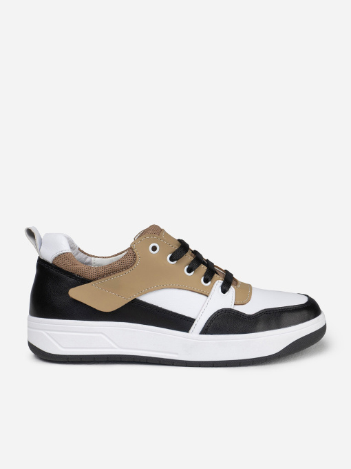 Кроссовки ISSA Plus модель OB2-454_черный_бежевый Фото