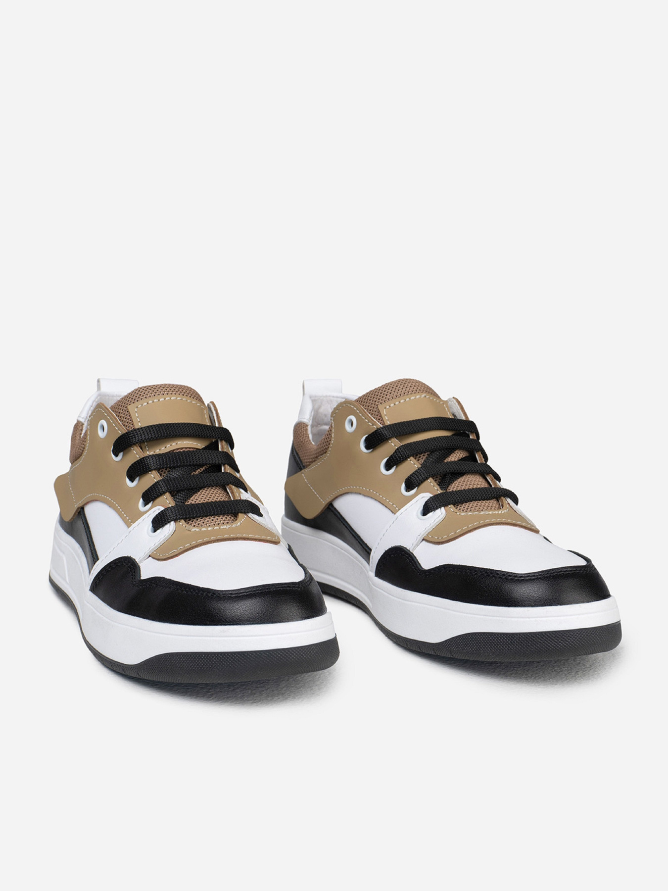 Кросівки повсякденні ISSA Plus модель OB2-454_черный_бежевый Фото