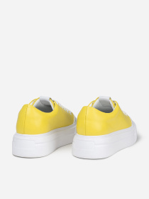 Кеди низькі ISSA Plus модель OB2-457_белый_желтый Фото
