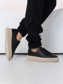 Кеды низкие ISSA Plus модель OB2-434_черный Фото