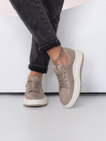 Кроссовки ISSA Plus модель OB2-435_бежевый Фото