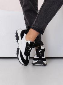 Кроссовки ISSA Plus модель OB2-436_белый_черный Фото