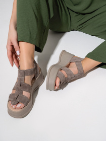 Босоножки ISSA Plus модель OB2-460_бежевый Фото