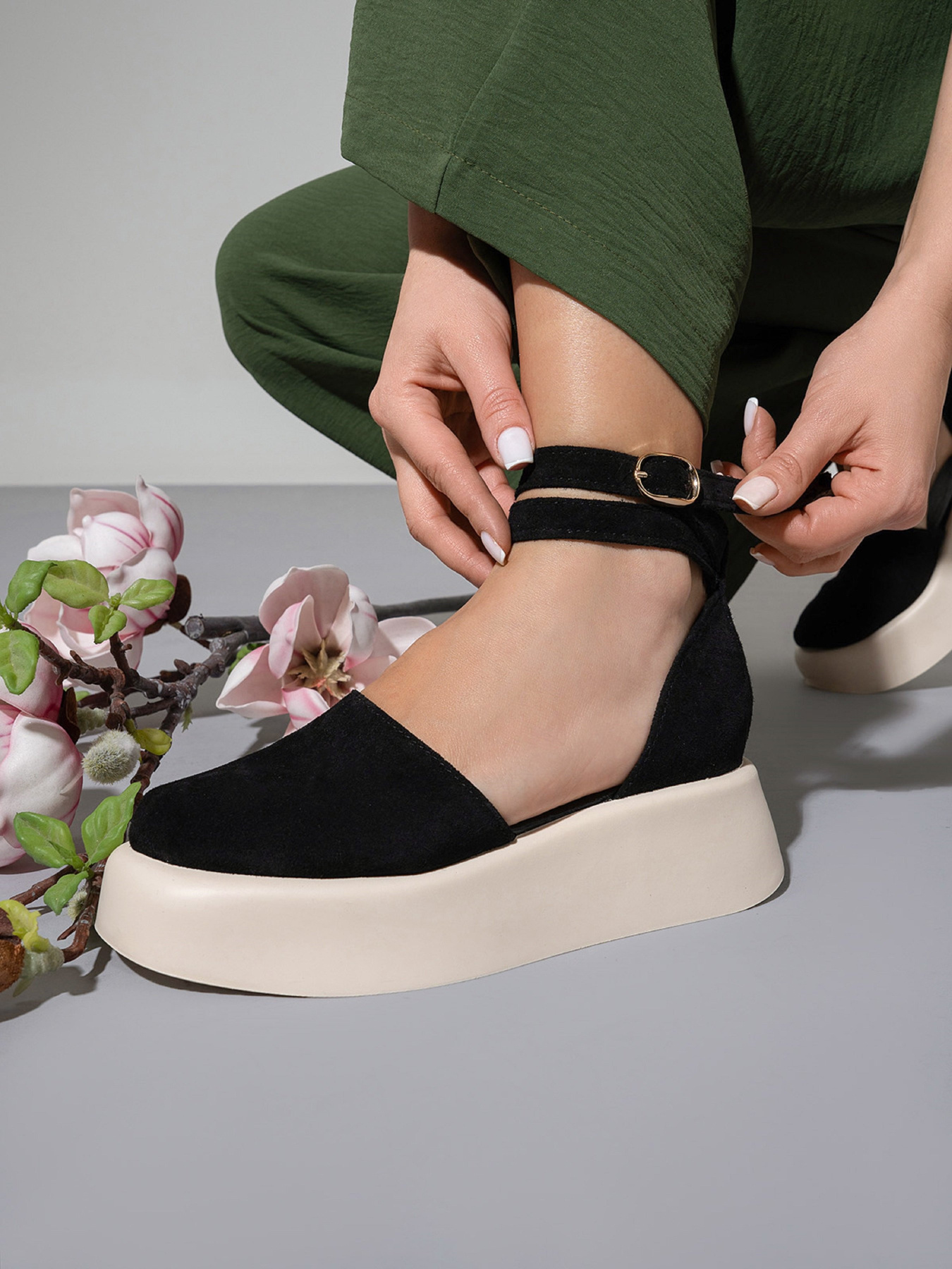 Босоножки ISSA Plus модель OB2-463_черный Фото