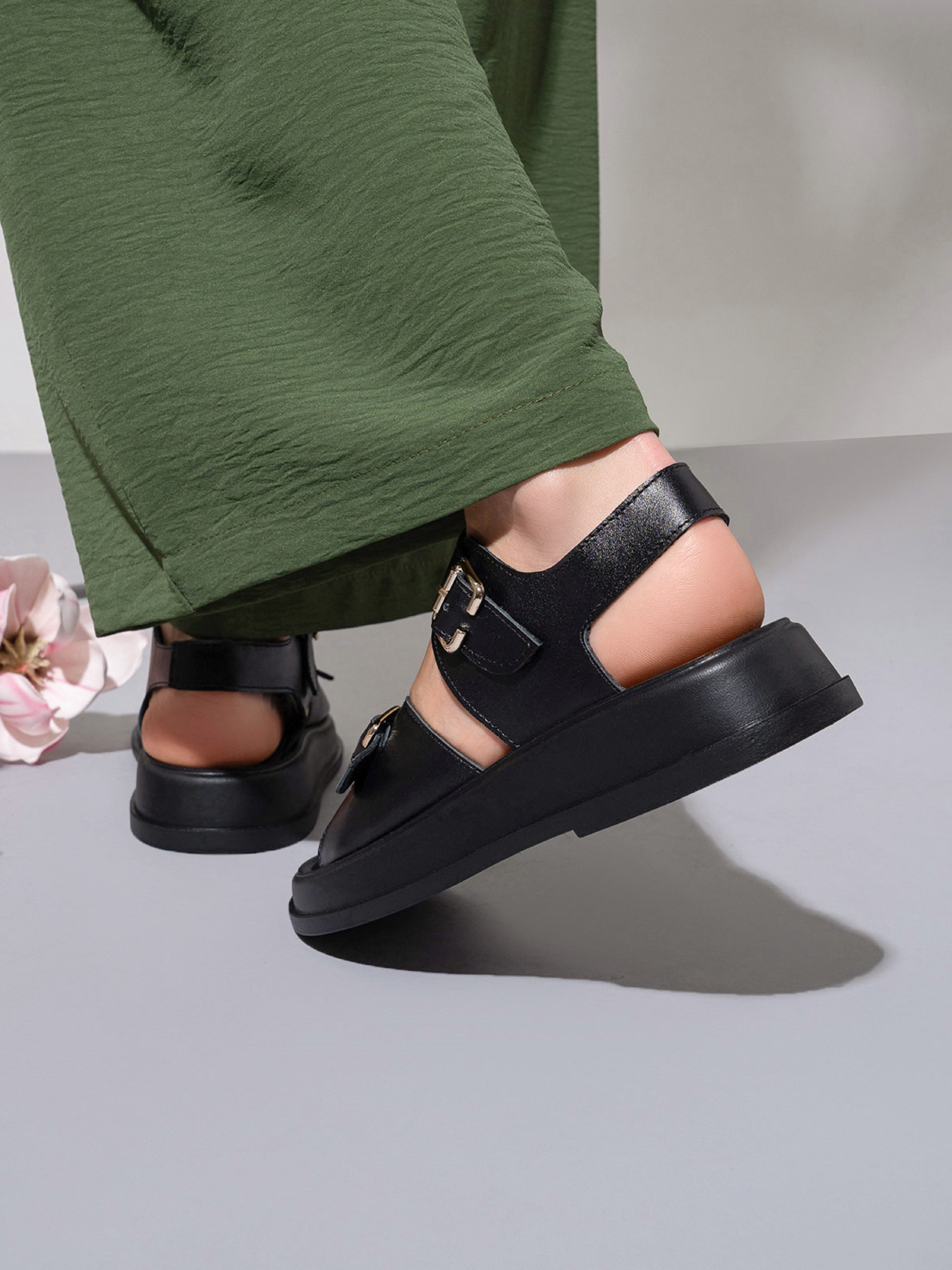 Сандалии ISSA Plus модель OB2-464_черный Фото