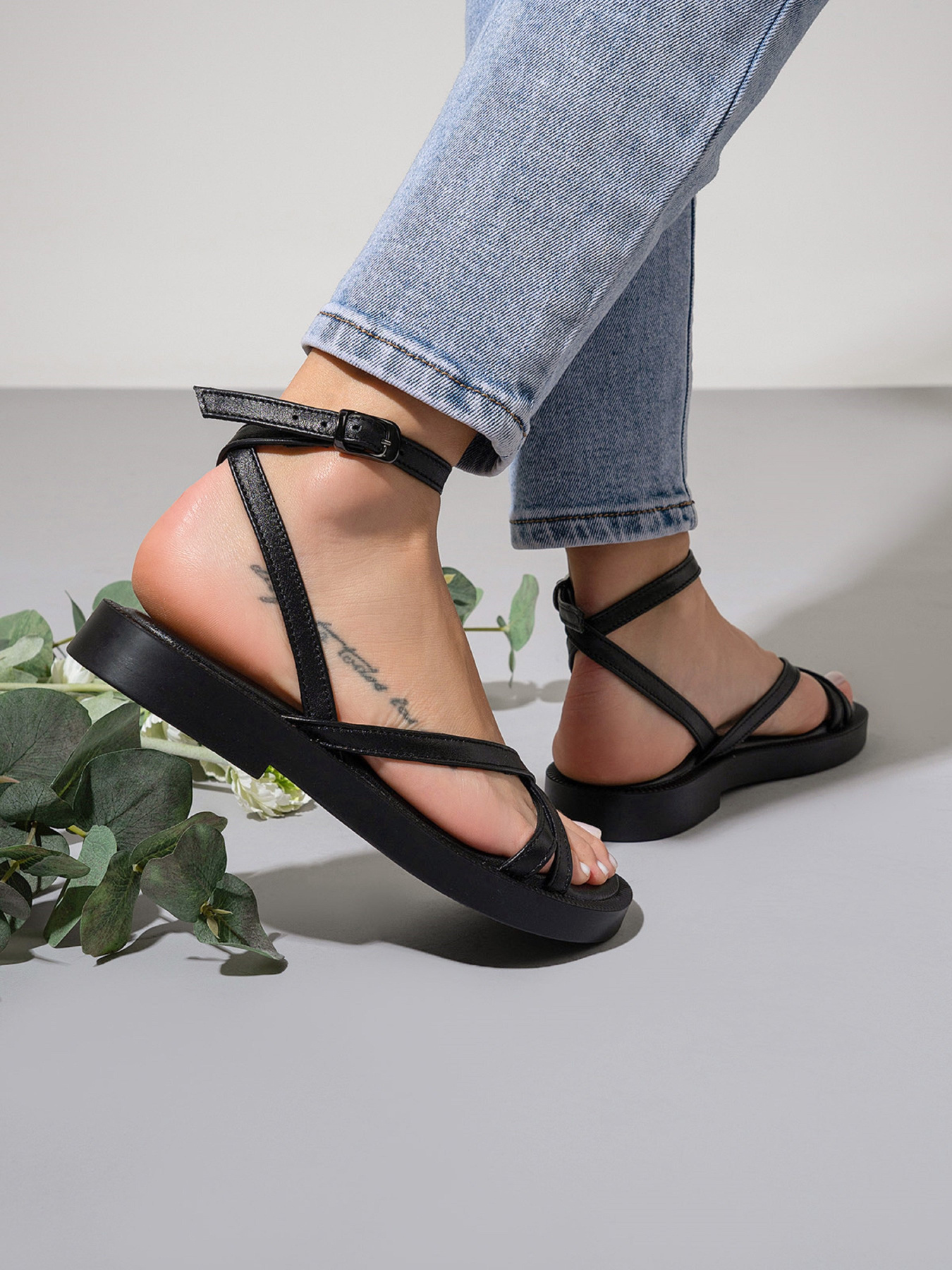Сандалии ISSA Plus модель OB2-475_черный Фото
