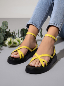 Сандалии ISSA Plus модель OB2-475_желтый Фото