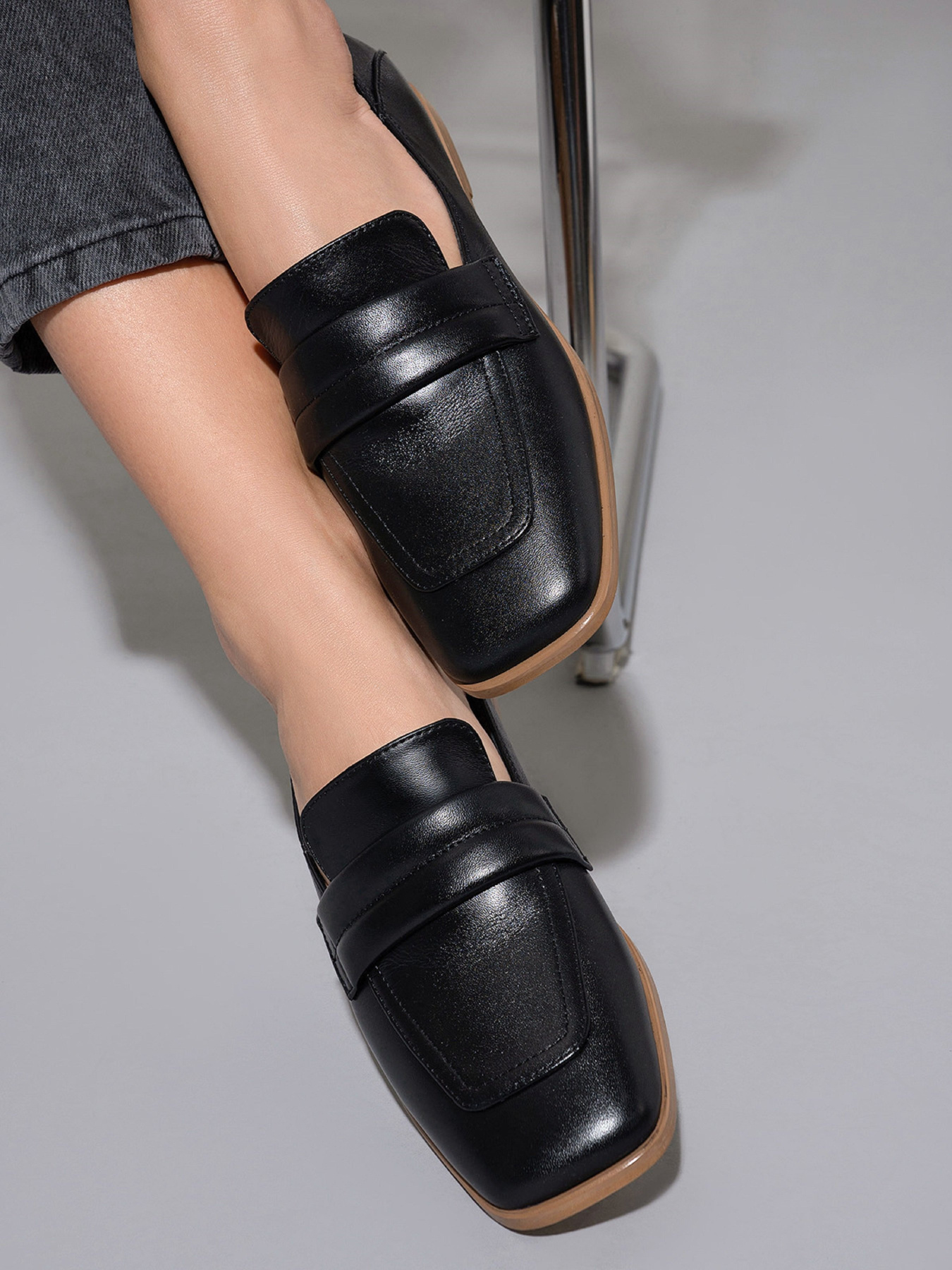 Лоферы ISSA Plus модель OB2-452_черный Фото