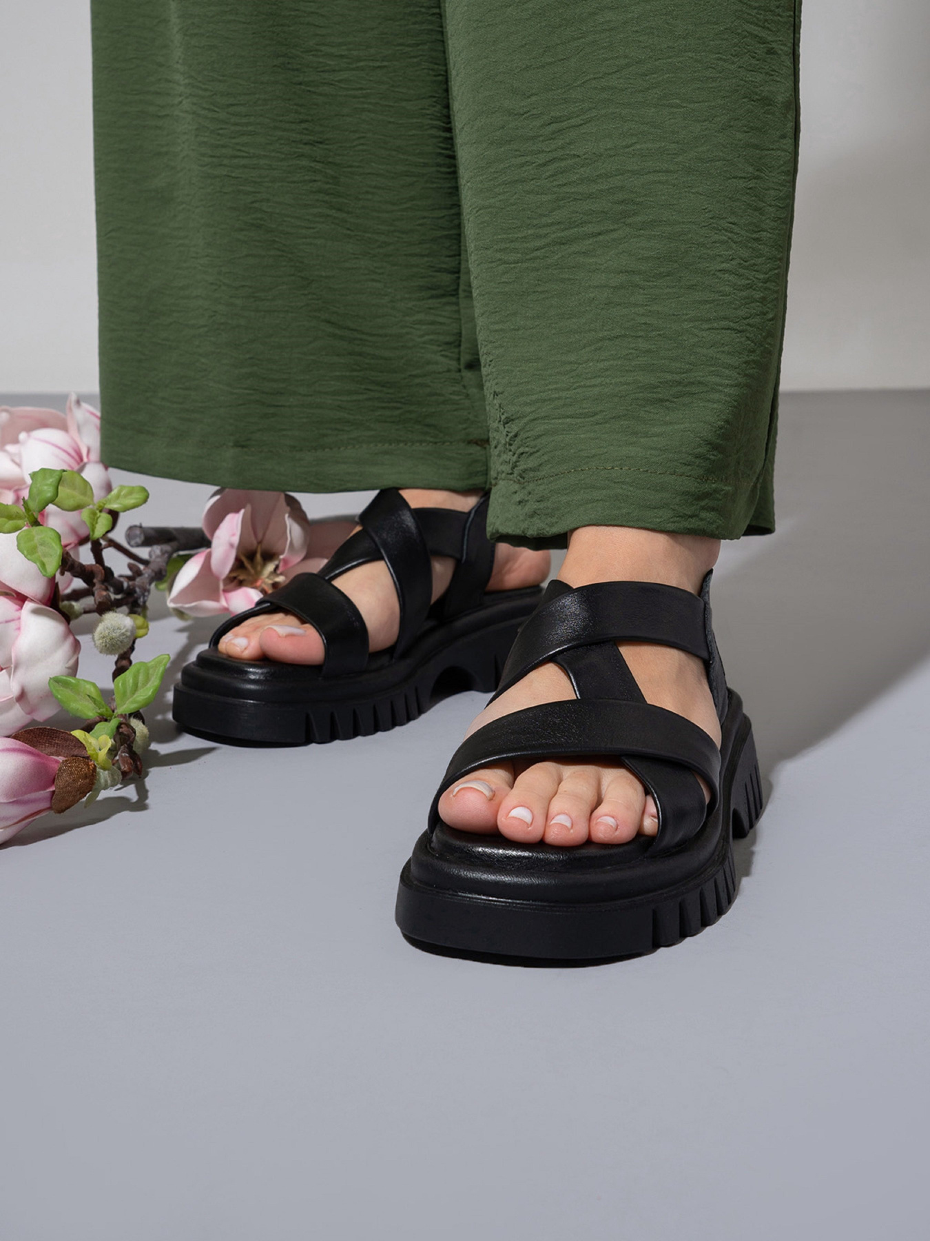 Сандалии ISSA Plus модель OB2-478_черный Фото