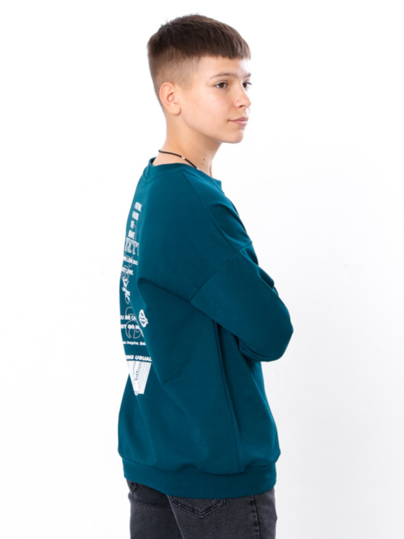 Свитшот Носи своє модель 6393-057-33-1-temno-smaragdovij Фото