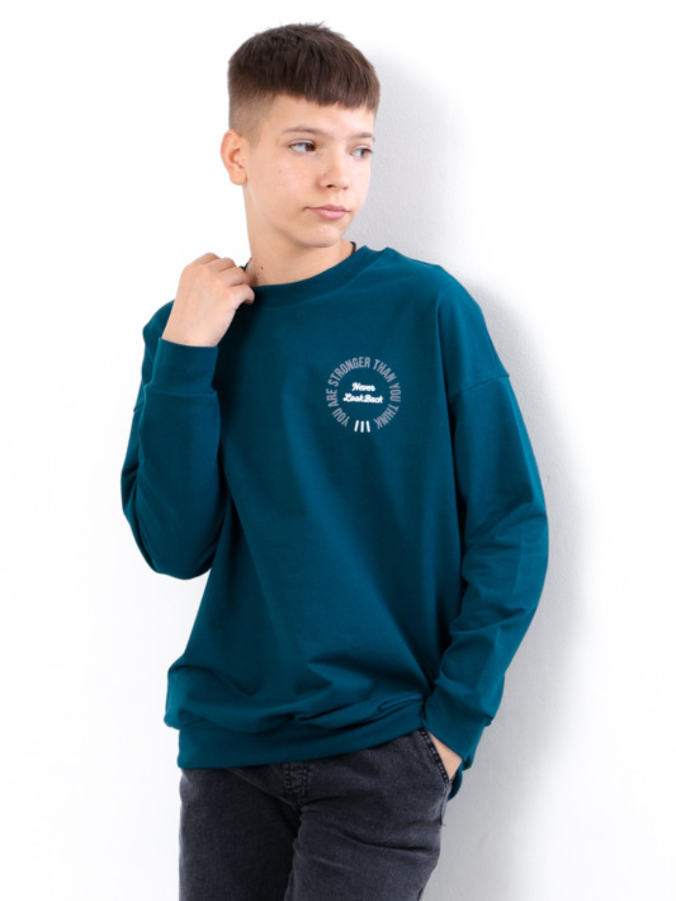 Свитшот Носи своє модель 6393-057-33-1-temno-smaragdovij Фото