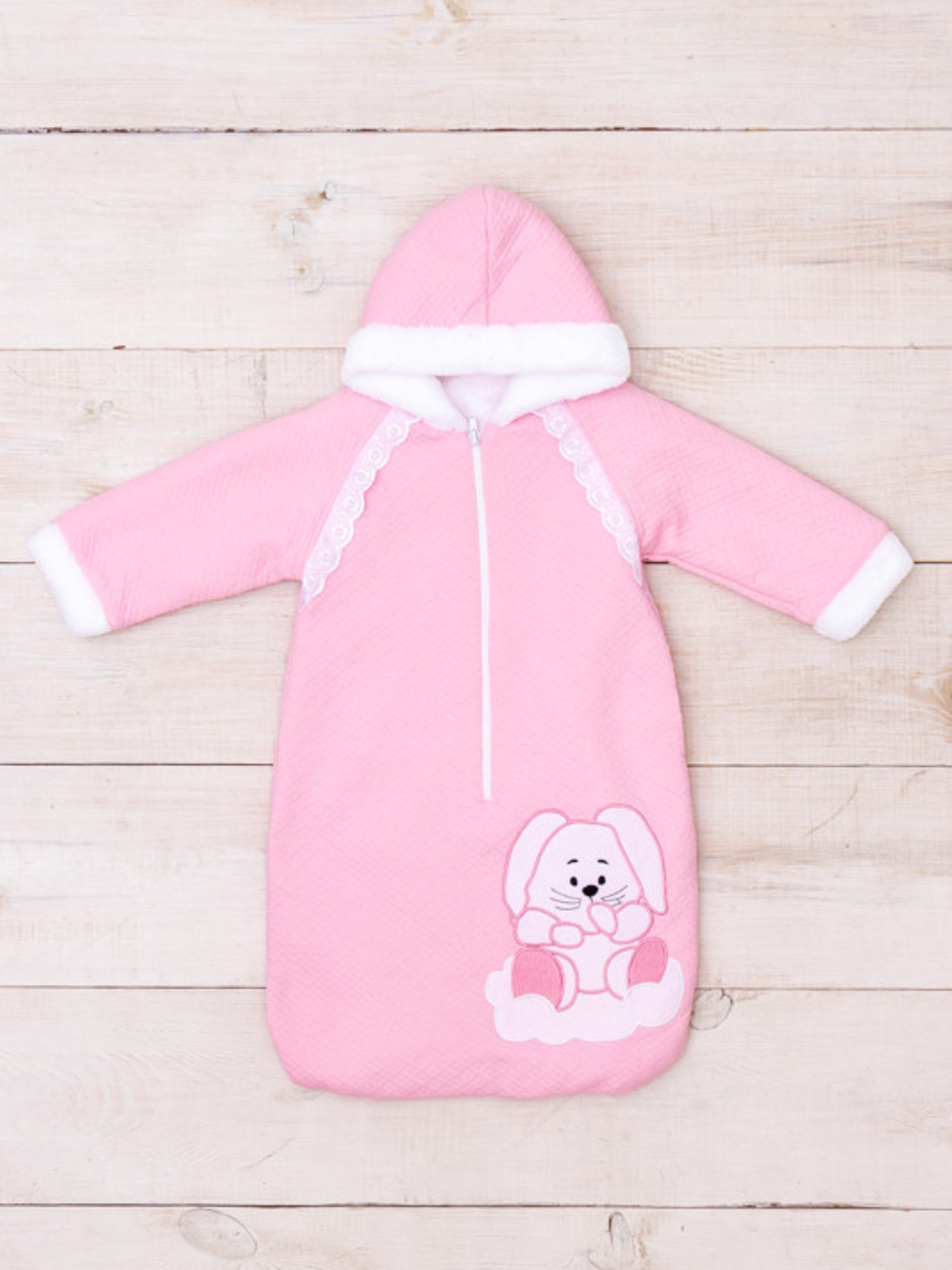 Нательный комбинезон Носи своє Конверт ясельний модель 9761-054-22-rozhevij-zajchik Фото