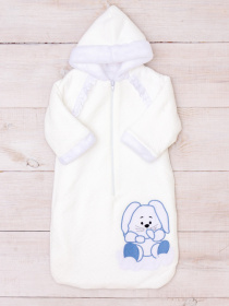 Нательный комбинезон Носи своє Конверт ясельний модель 9761-054-22-molochnij-blakitnij-zajchik Фото