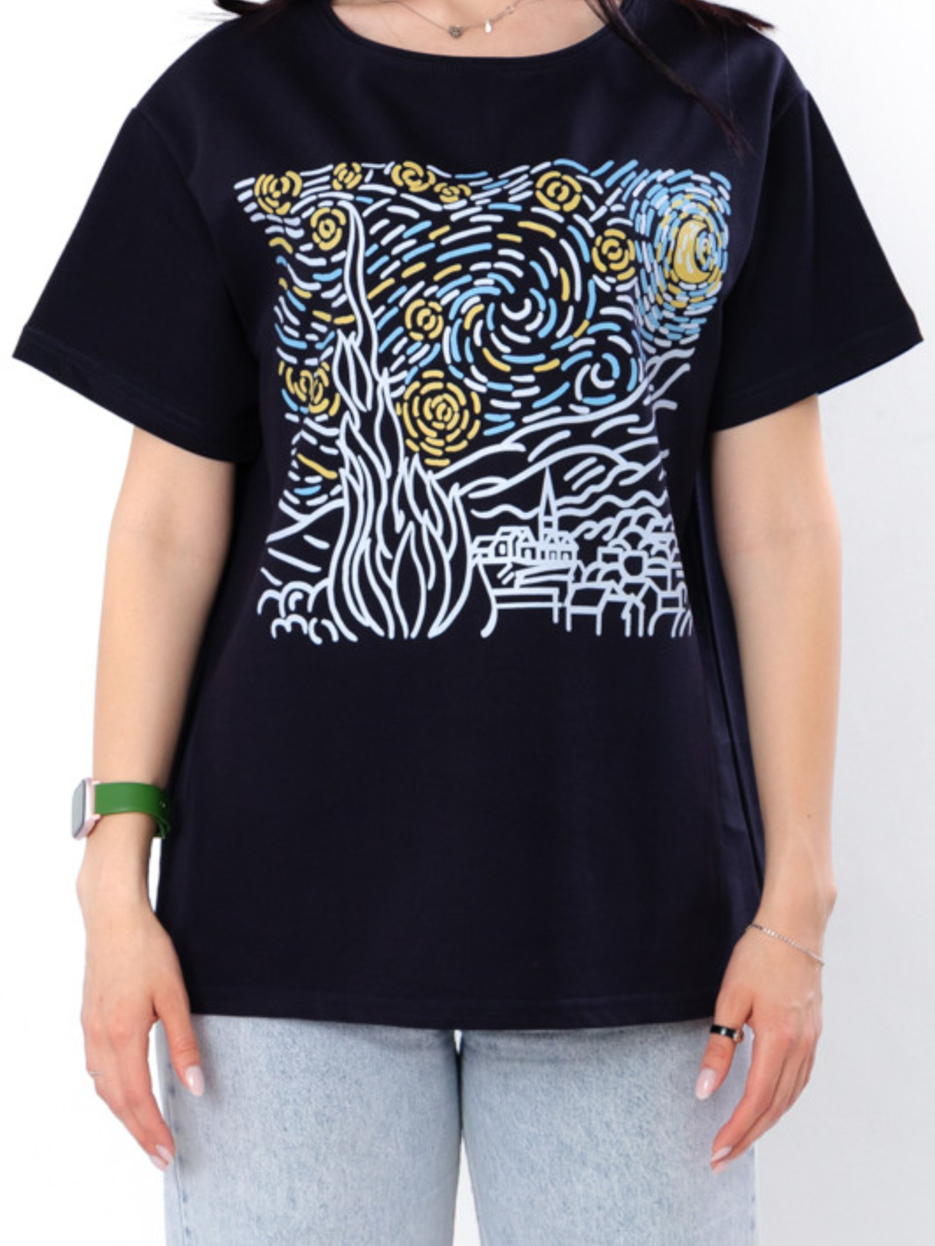 Футболка Носи своє модель 8127-057-33-chornilxno-sinj-vzerunok Фото