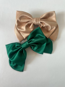 Бежевий великий бант, модний і стильний аксесуар шпилька для волосся MyScarf модель ba_047113 Фото