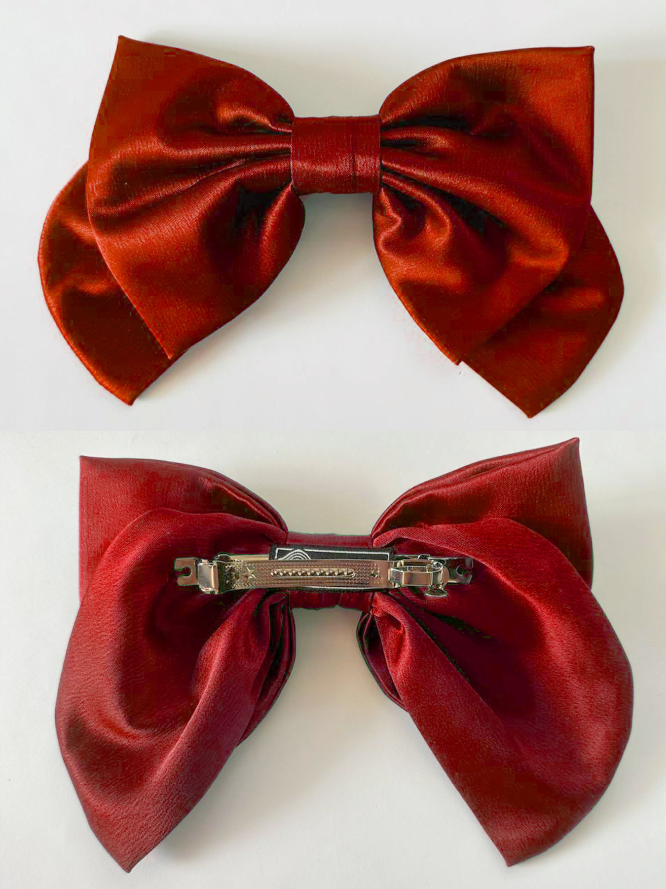 Красный большой бант, модный и стильный аксессуар заколка для волос MyScarf модель ba_047114 Фото
