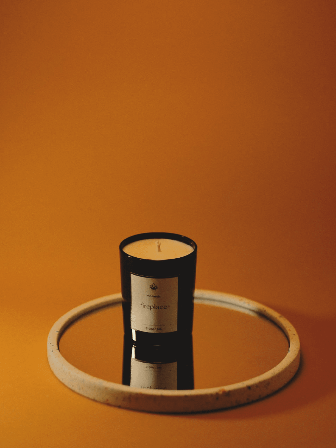 Свеча Fireplace в стекле Lotused модель 203032 Фото