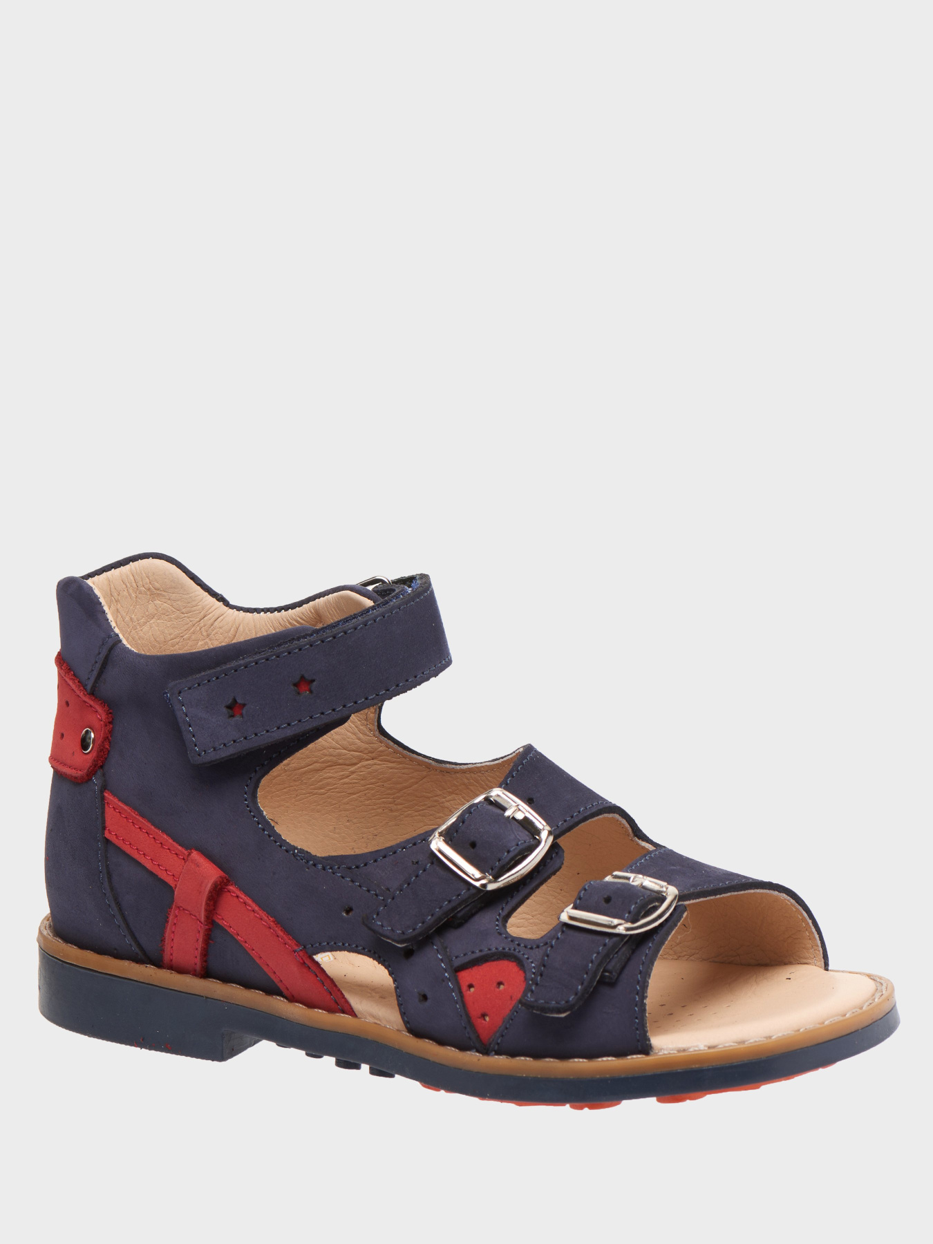 Сандалии Theo Leo модель LEO-064 NAV-RED Фото