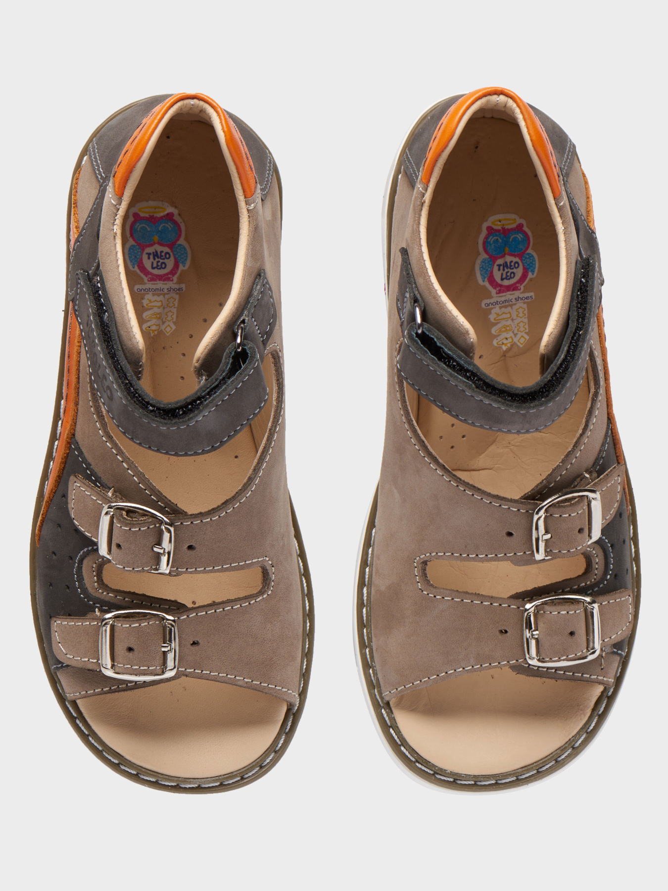 Сандалии Theo Leo модель LEO-066 GR-SM Фото