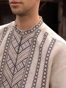 Вышитая рубашка Svarga модель SV-MS00484-1111-10002 Фото