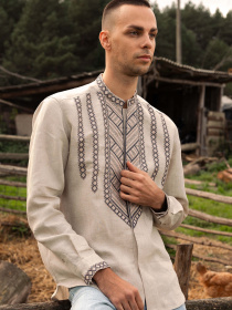 Вышитая рубашка Svarga модель SV-MS00484-1111-10002 Фото