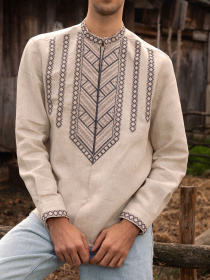 Вышитая рубашка Svarga модель SV-MS00484-1111-10002 Фото