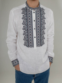 Вышитая рубашка Svarga модель SV-MS00592-1111-10001 Фото