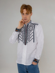 Вышитая рубашка Svarga модель SV-MS00604-1111-10001 Фото