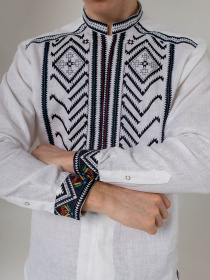 Вышитая рубашка Svarga модель SV-MS00604-1111-10001 Фото