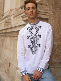 Вышитая рубашка Svarga модель SV-MS00608-1111-10017 Фото