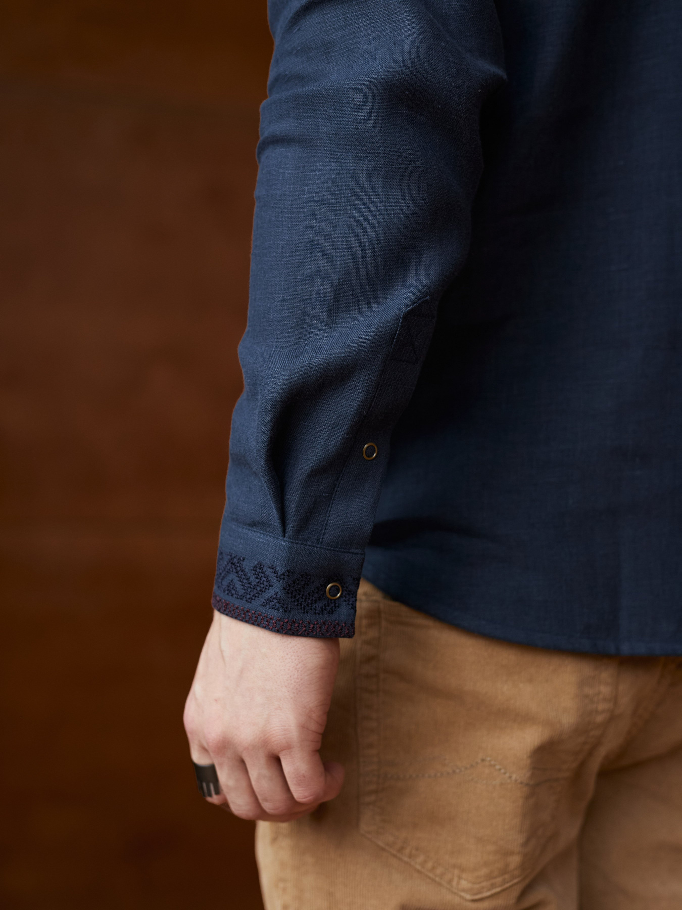 Вышитая рубашка Svarga модель SV-MS00658-1111-10029 Фото