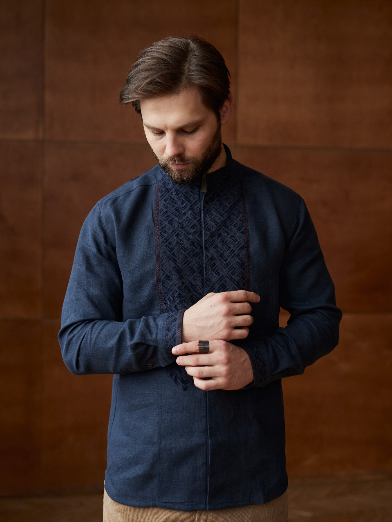 Вишита сорочка Svarga модель SV-MS00658-1111-10029 Фото