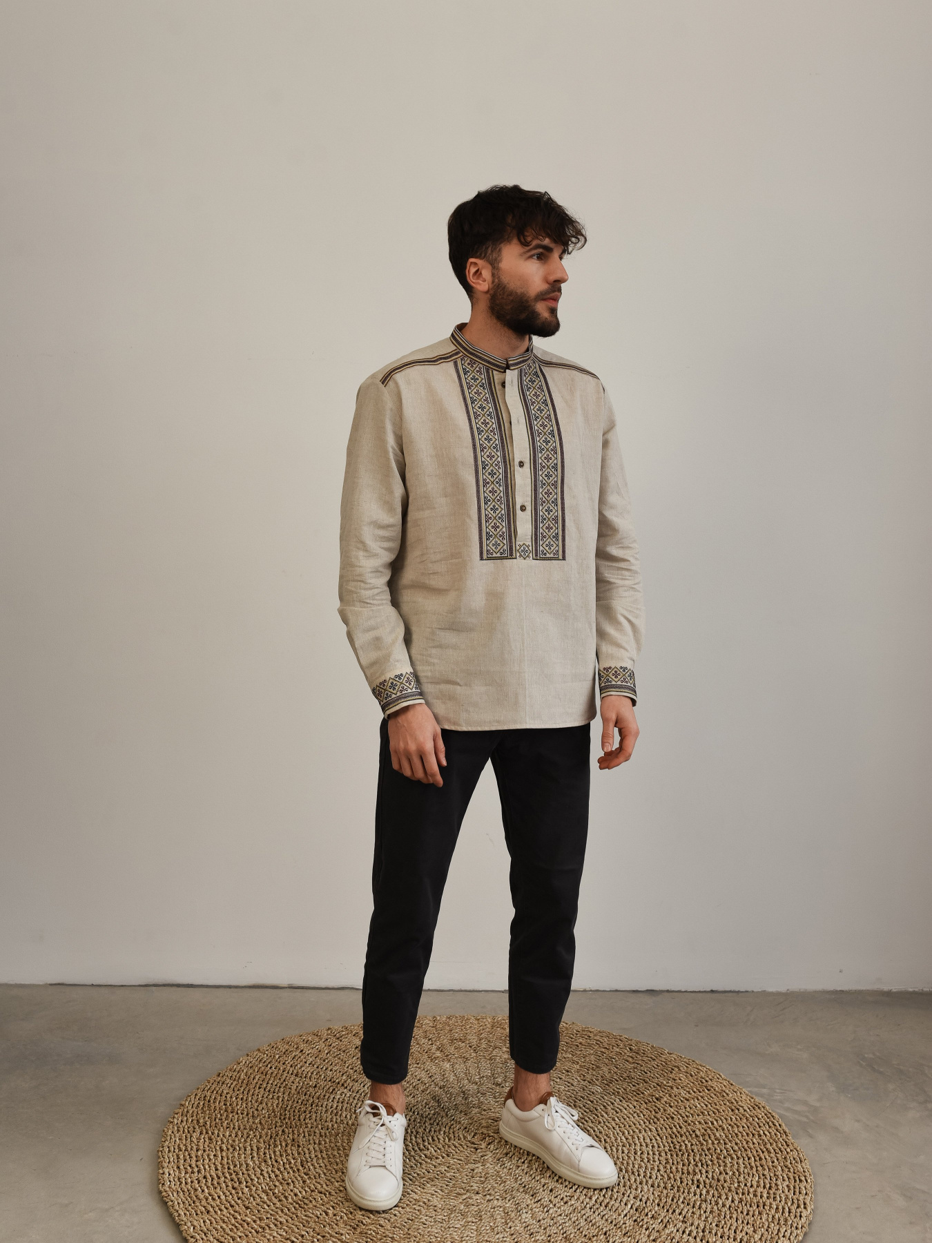 Вышитая рубашка Svarga модель SV-MS00681-1175-10002 Фото