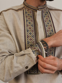 Вышитая рубашка Svarga модель SV-MS00681-1175-10002 Фото