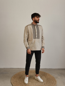 Вышитая рубашка Svarga модель SV-MS00681-1175-10002 Фото