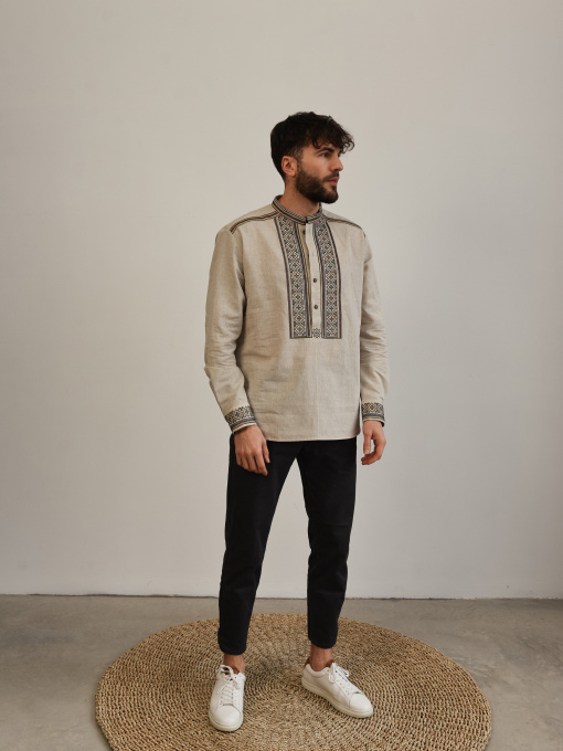 Вышитая рубашка Svarga модель SV-MS00681-1175-10002 Фото