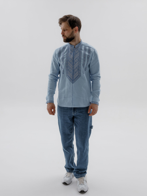 Вишита сорочка Svarga модель SV-MS00701-1111-10009 Фото