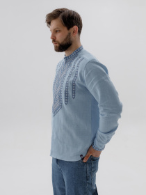 Вишита сорочка Svarga модель SV-MS00701-1111-10009 Вишита сорочка Svarga модель SV-MS00701-1111-10009 Фото