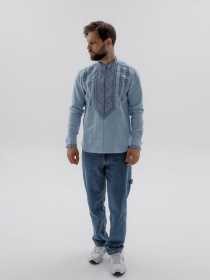 Вишита сорочка Svarga модель SV-MS00701-1111-10009 Вишита сорочка Svarga модель SV-MS00701-1111-10009 Фото