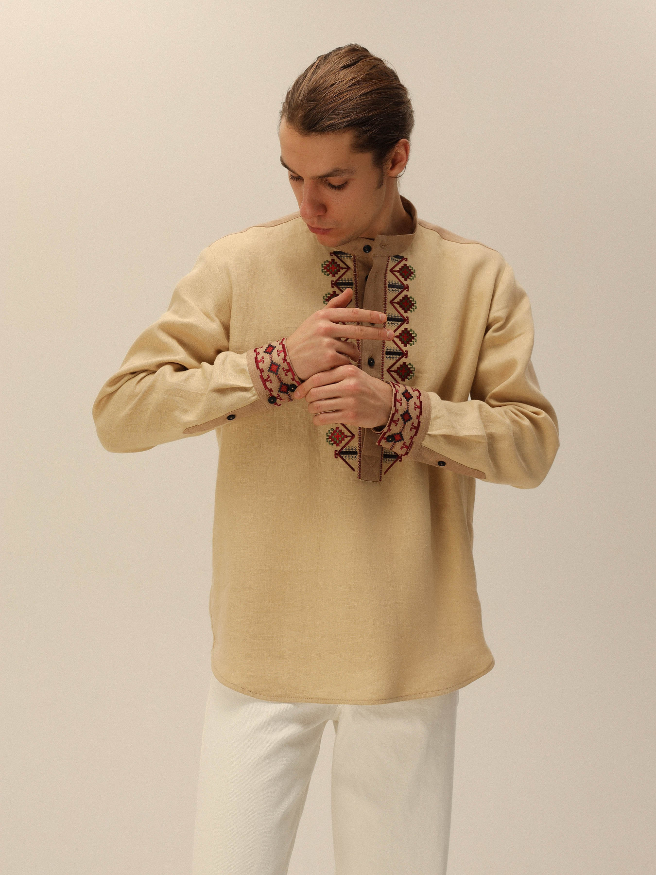 Вишита сорочка Svarga Модель SV-MS00689-1111-10021 Фото