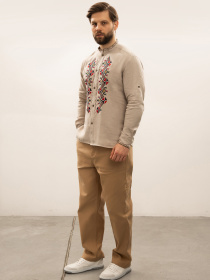 Вышитая рубашка Svarga модель SV-MS00691-1111-10016 Фото